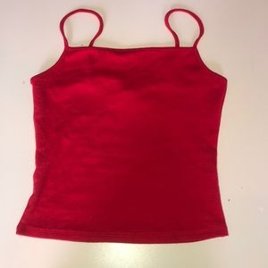 red garage tank top